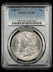 1889-O $1 PCGS AU-58