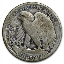 1939-D Walking Liberty Half Dollar, VF