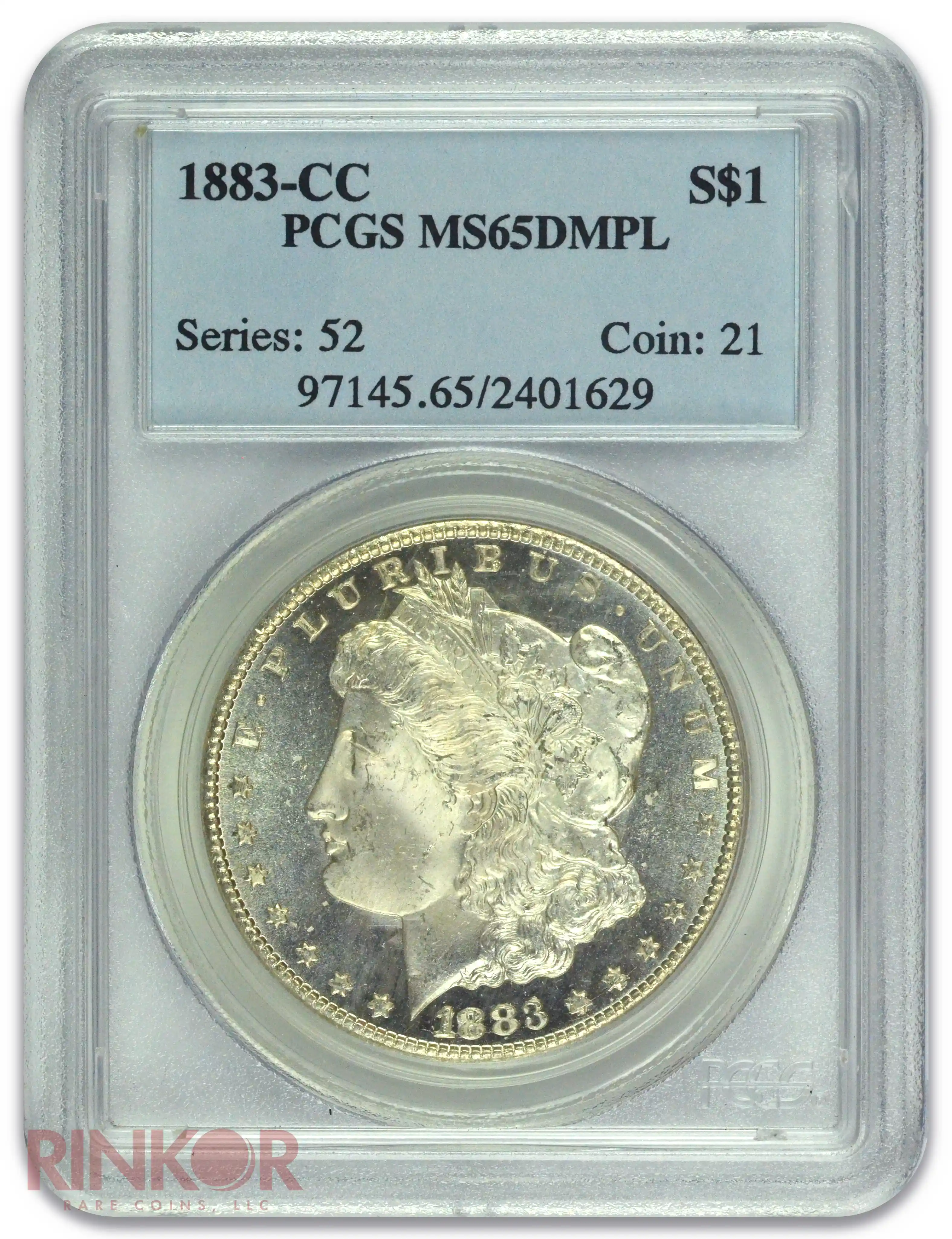 1883-CC $1 Morgan Dollar PCGS MS 65 DMPL
