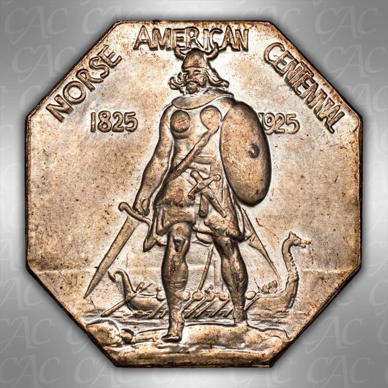 1925 Medal Norse American Thick CACG MS 65 