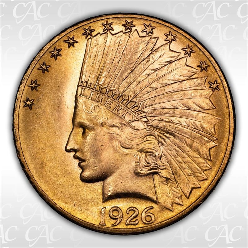1926 $10 CACG MS 65