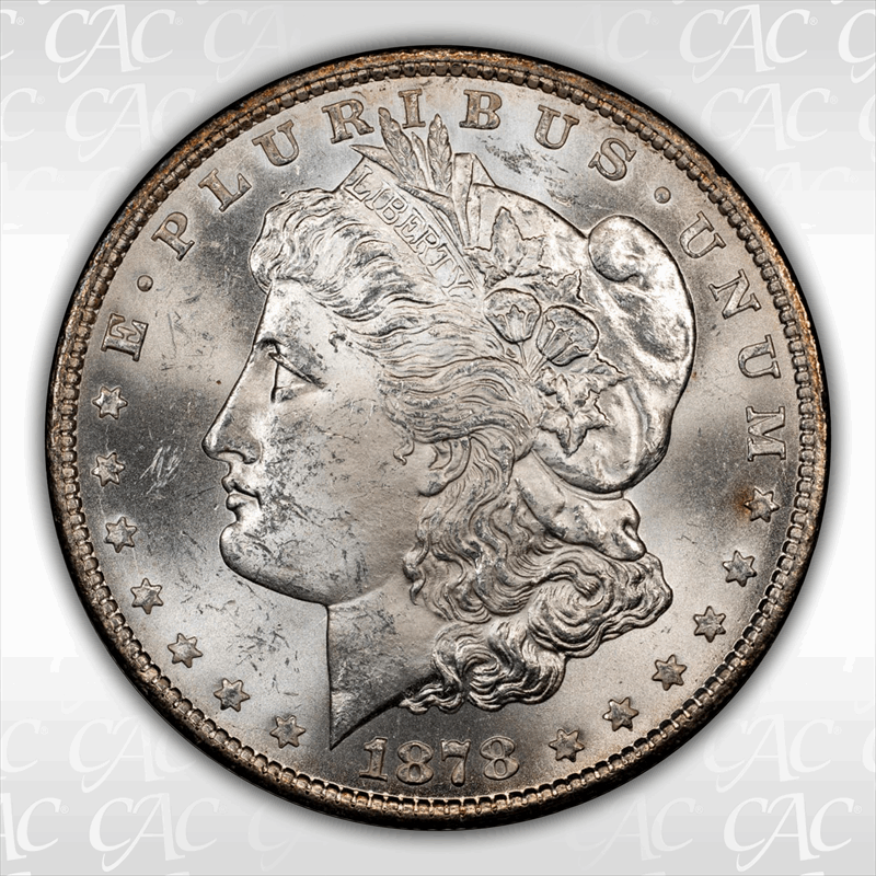 1878-CC $1 CACG MS 63