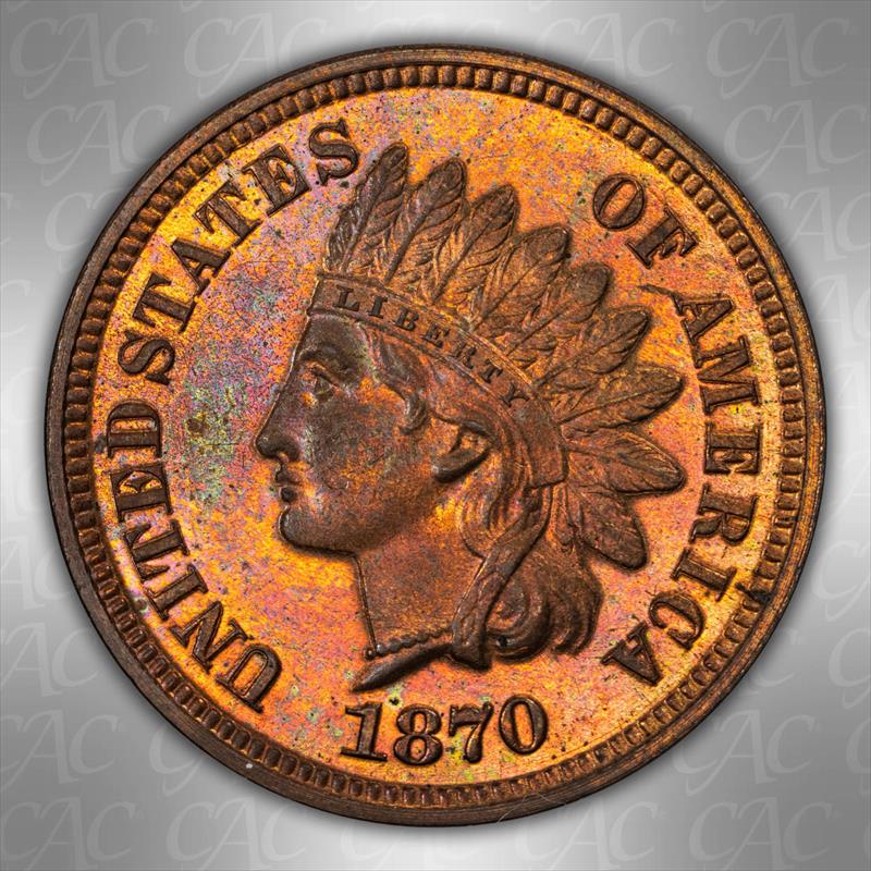 1870 1C CACG PR 64 RB 