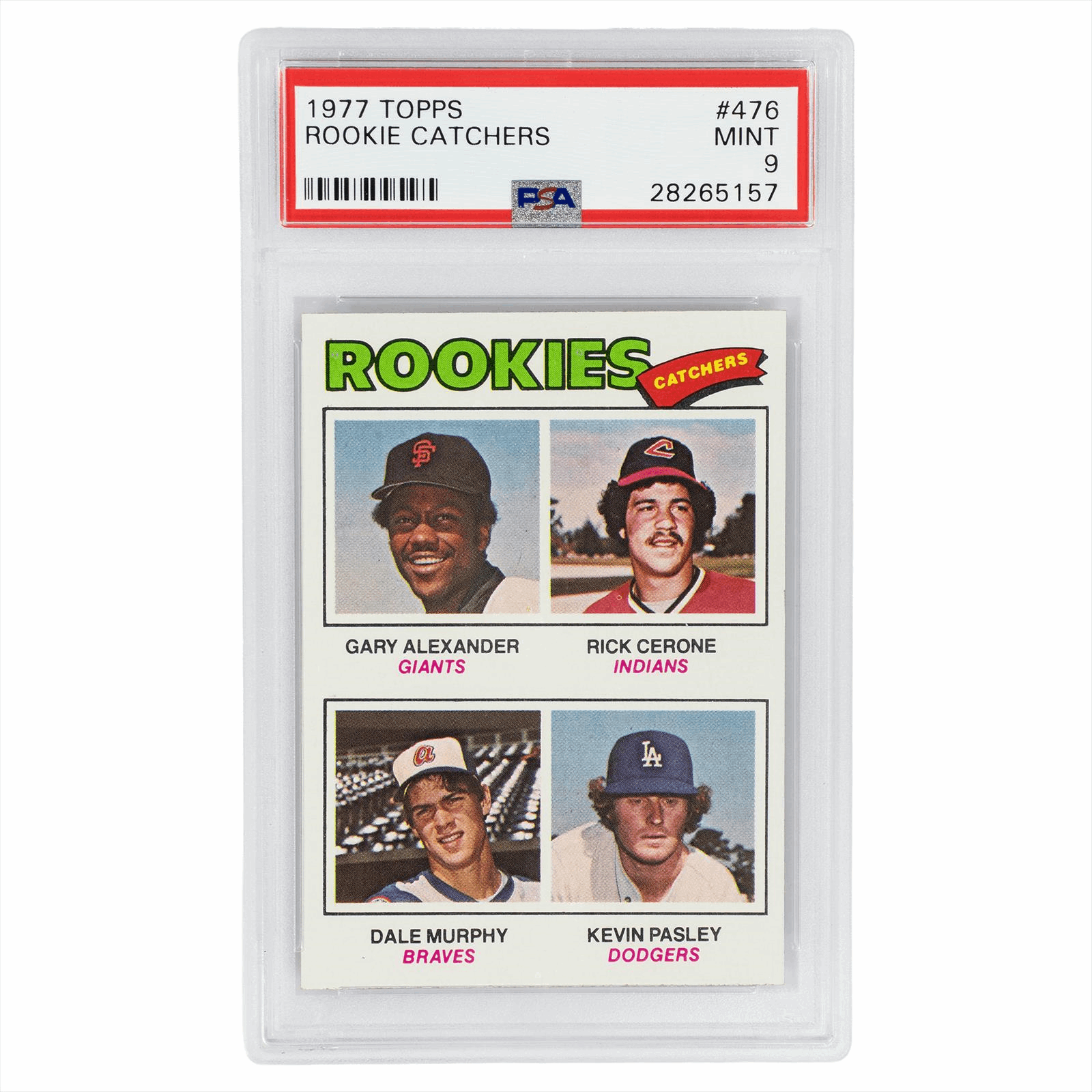 1977 Topps Rookie Catchers #476 PSA MINT 9
