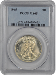 1945 Walking Liberty PCGS MS 65 Bad Slab