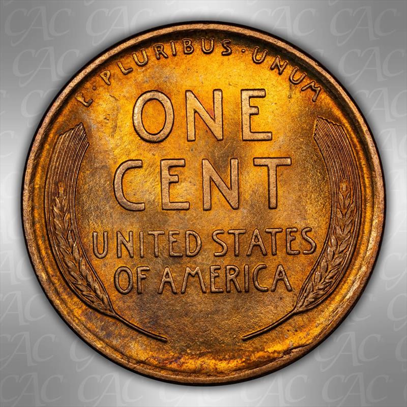 1909-S 1C Lincoln CACG MS 65 RD