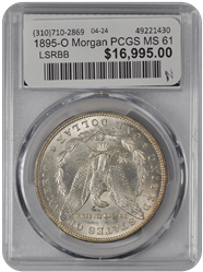 1895-O Morgan PCGS MS 61