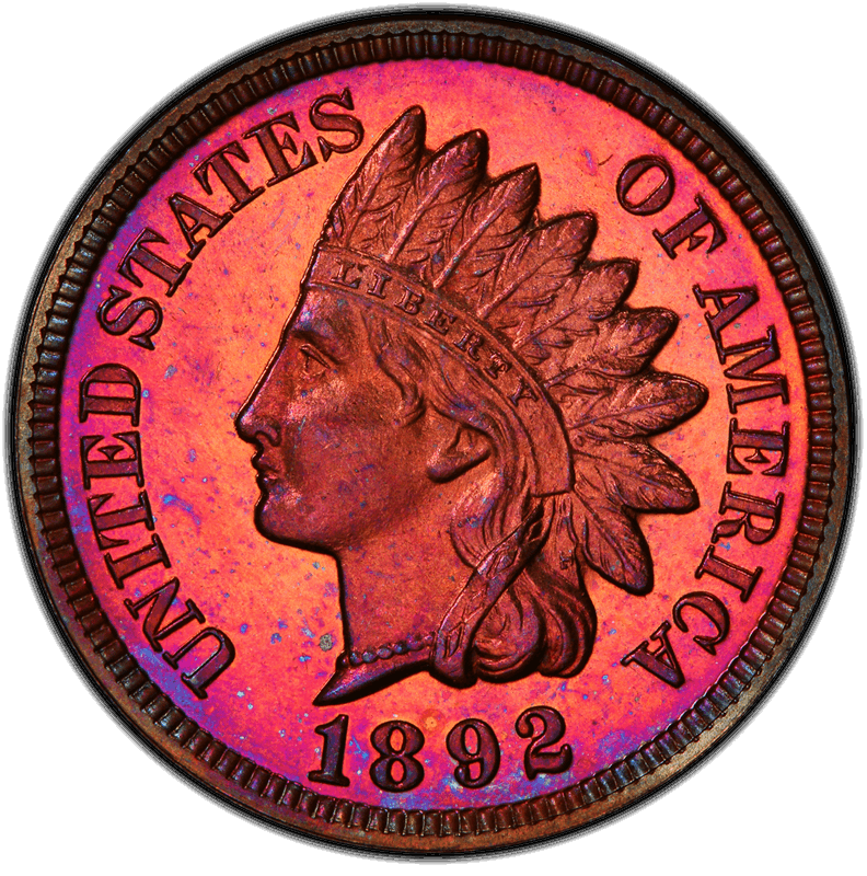 1892 1C PCGS PR 66 RB