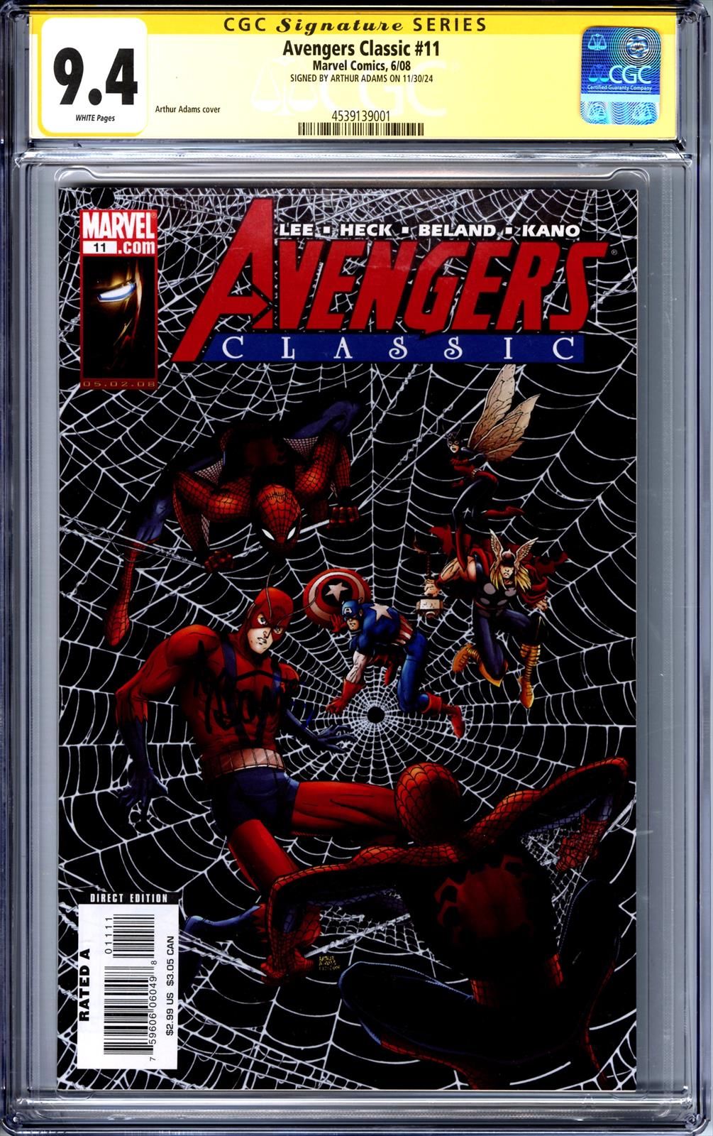 Avengers Classic #11 Marvel Comics 6/08 Signed by Arthur Adams CGC 9.4