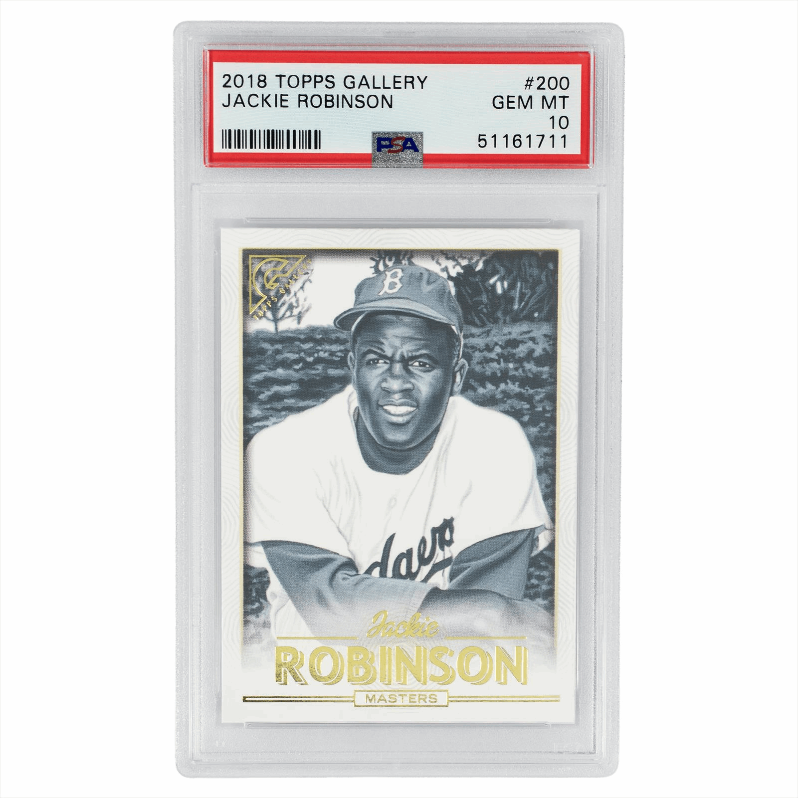 2018 Topps Gallery Jackie Robinson #200 PSA GEM MT 10