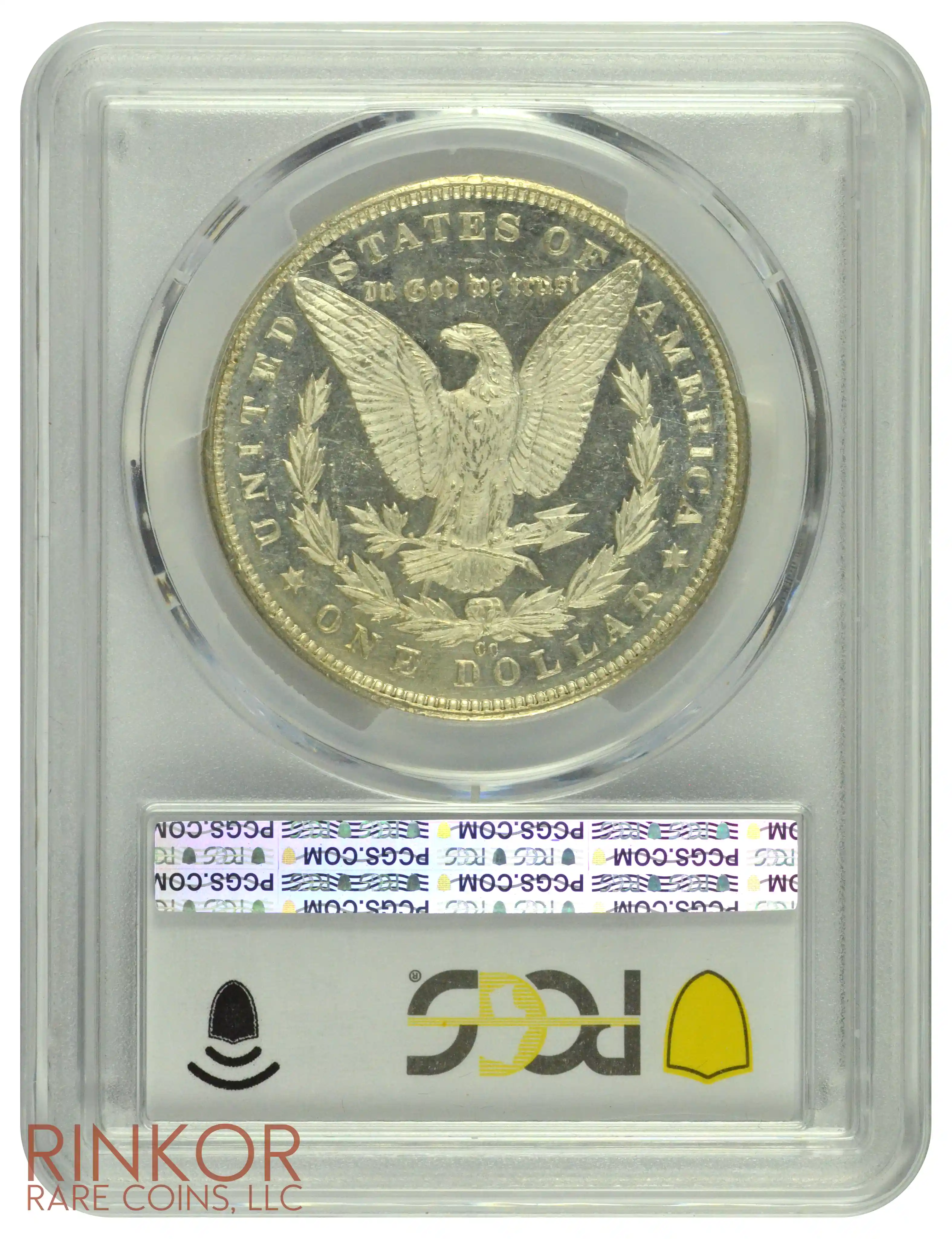 1890-CC $1 Tailbar PCGS MS 64 DMPL