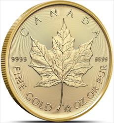 2024 $20 1/2oz. Canadian Gold Maple Leaf, BU 
