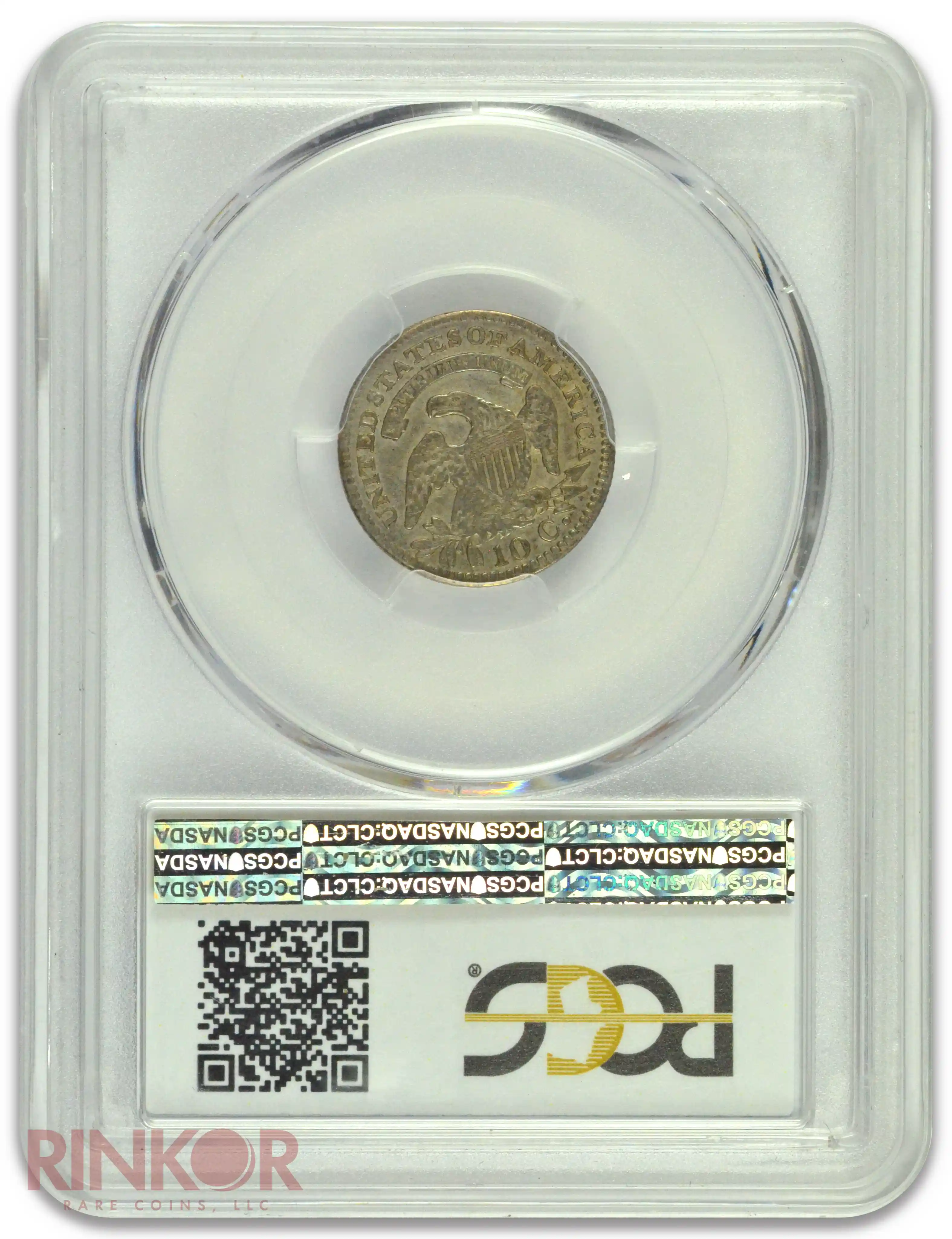 1821 Large Date Capped Bust Dime PCGS VF-30
