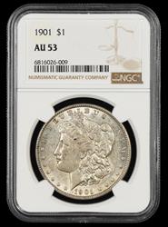 1901 $1 NGC AU53 AU53