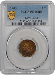 1903 Indian Head PCGS RB 65