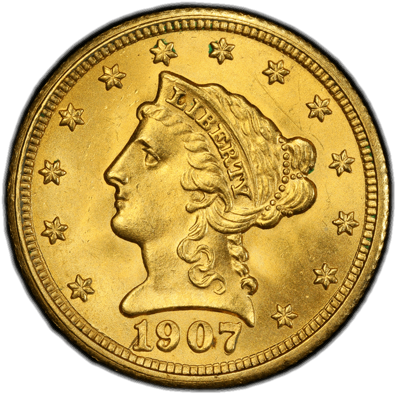 1907 $2.50 PCGS MS 65 CAC
