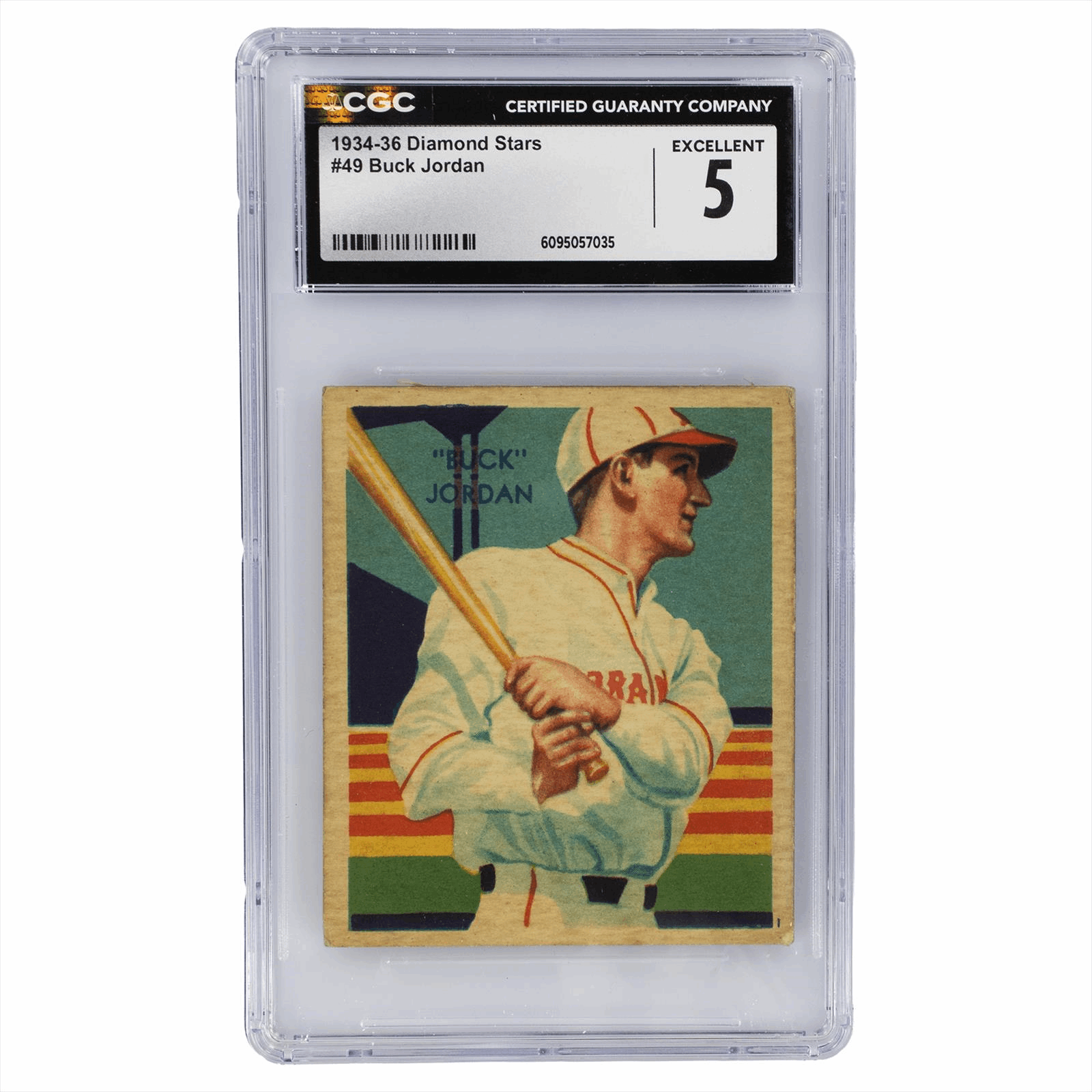 1934-36 Diamond Stars Buck Jordan #49 CGC EX 5