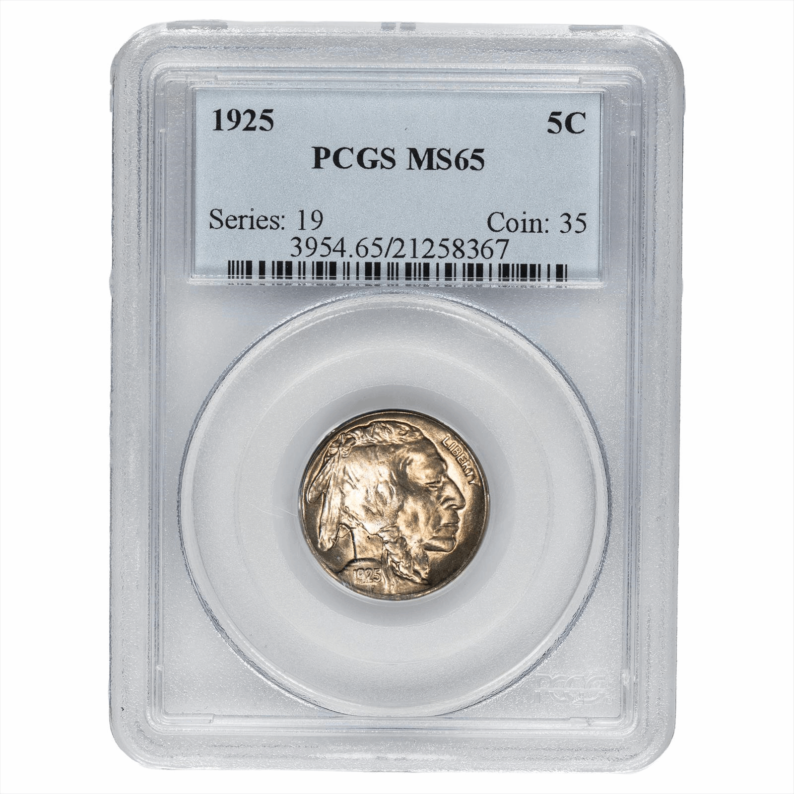 1925 Buffalo Nickel 5C PCGS MS 65 CAC