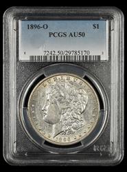 1896 O $1 PCGS AU 50