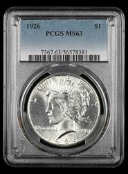 1926 $1 PCGS MS 63
