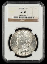 1900 S $1 NGC AU-58