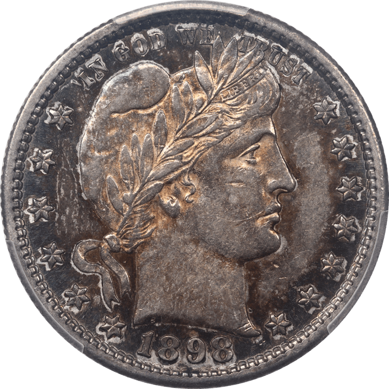 1898-S Barber Quarter 25c PCGS AU55 - Nice Original Coin