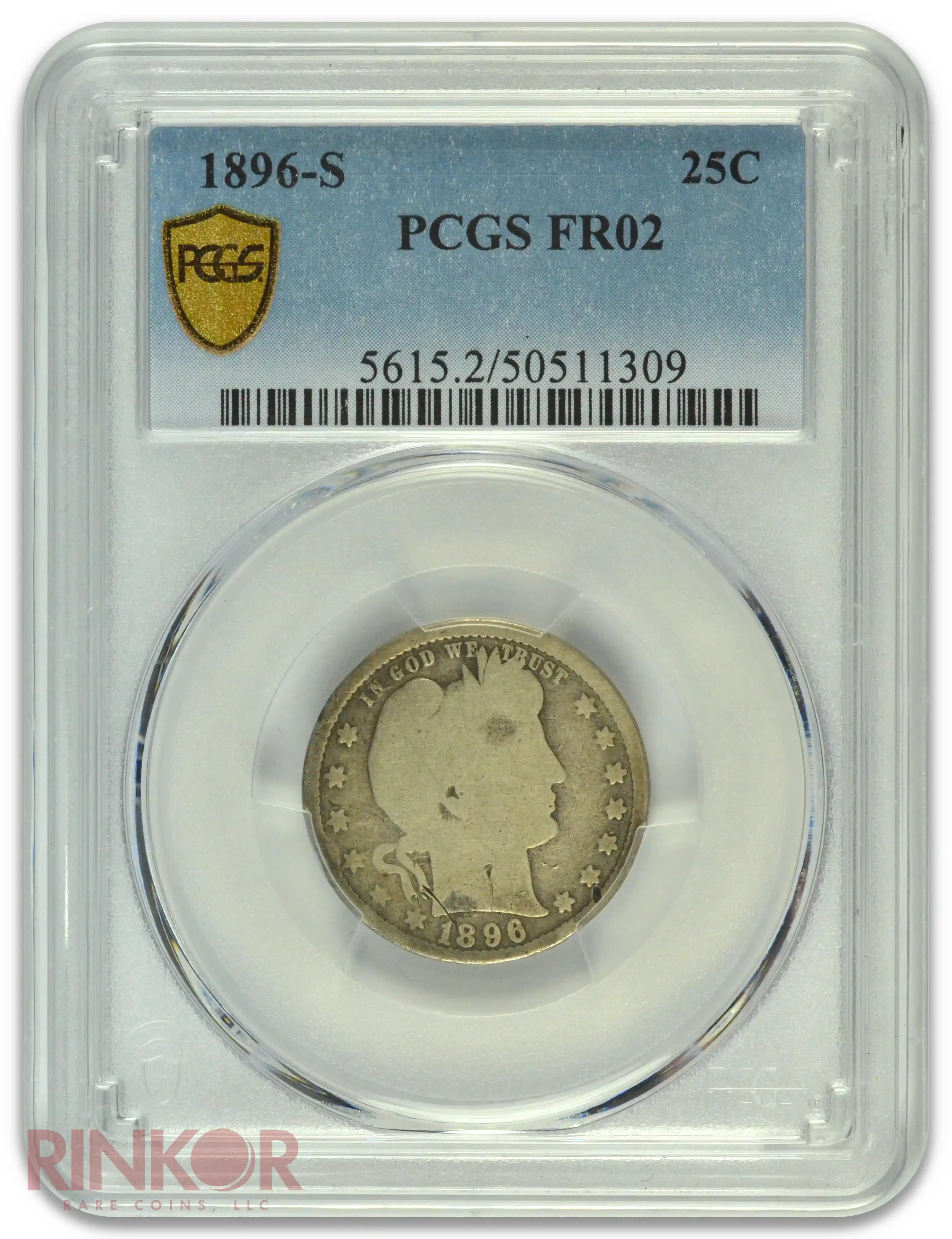 1896-S Barber PCGS FR-02