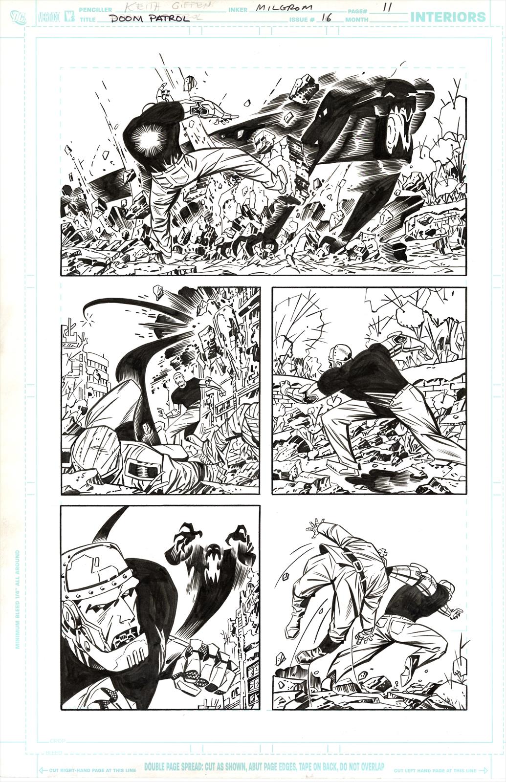 Doom Patrol #16, Page 11 Artist:  Keith Giffen (Penciller) ,  Al Milgrom (Inker) Media Type: Pen and Ink Art Type: Interior Page 