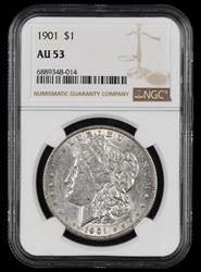 1901 $1 NGC AU53 AU53