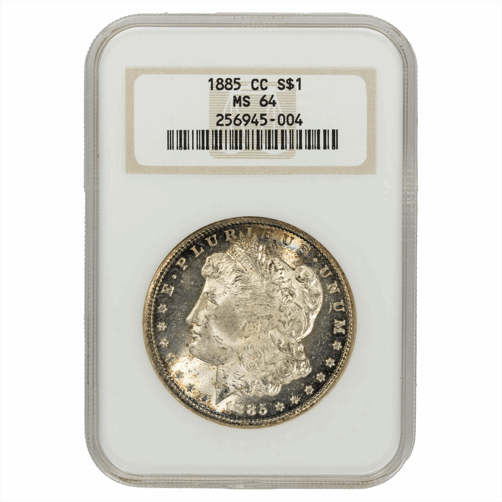 1885-CC Morgan Silver Dollar $1 NGC MS 64