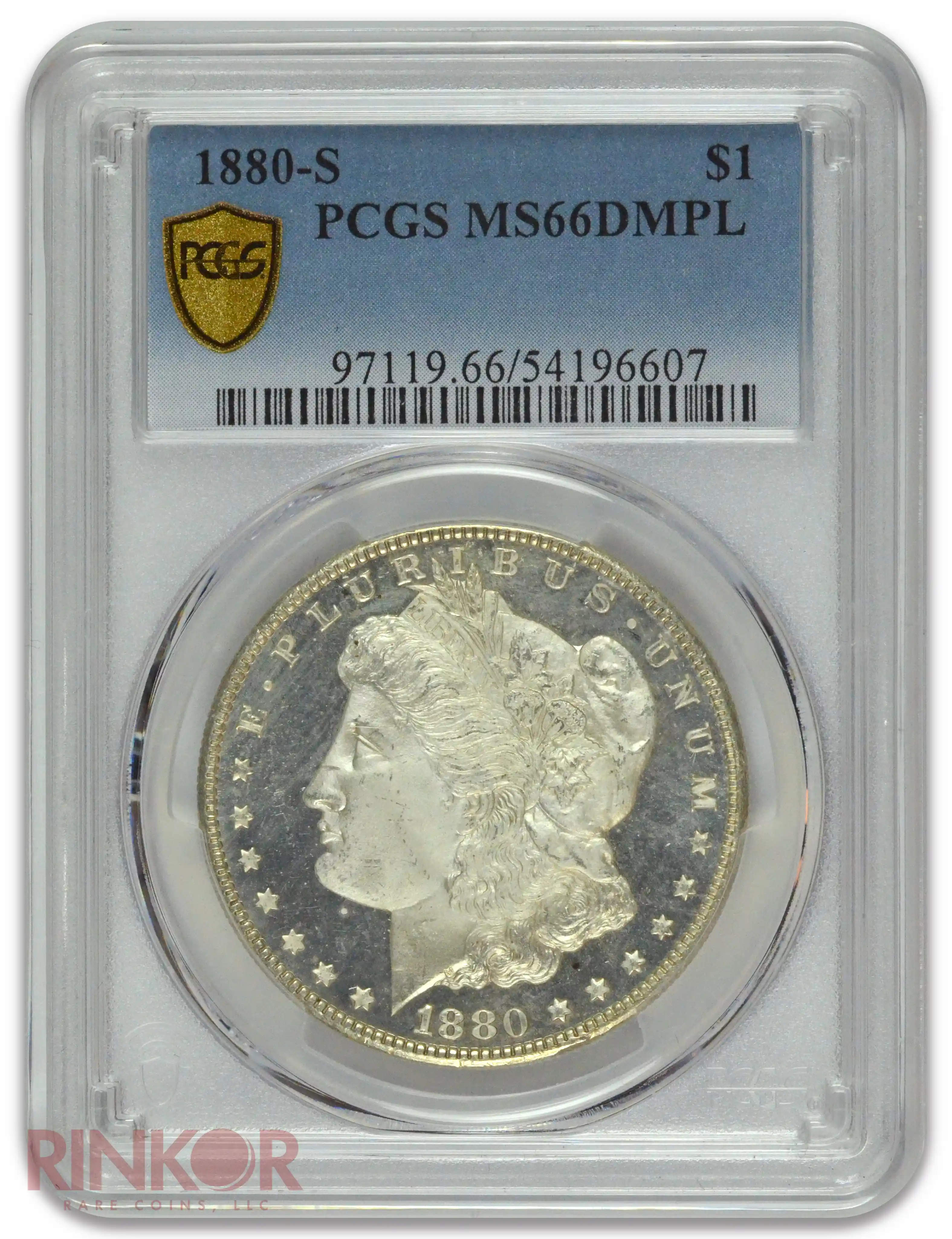 1880-S $1 Morgan Dollar PCGS MS 66 DMPL