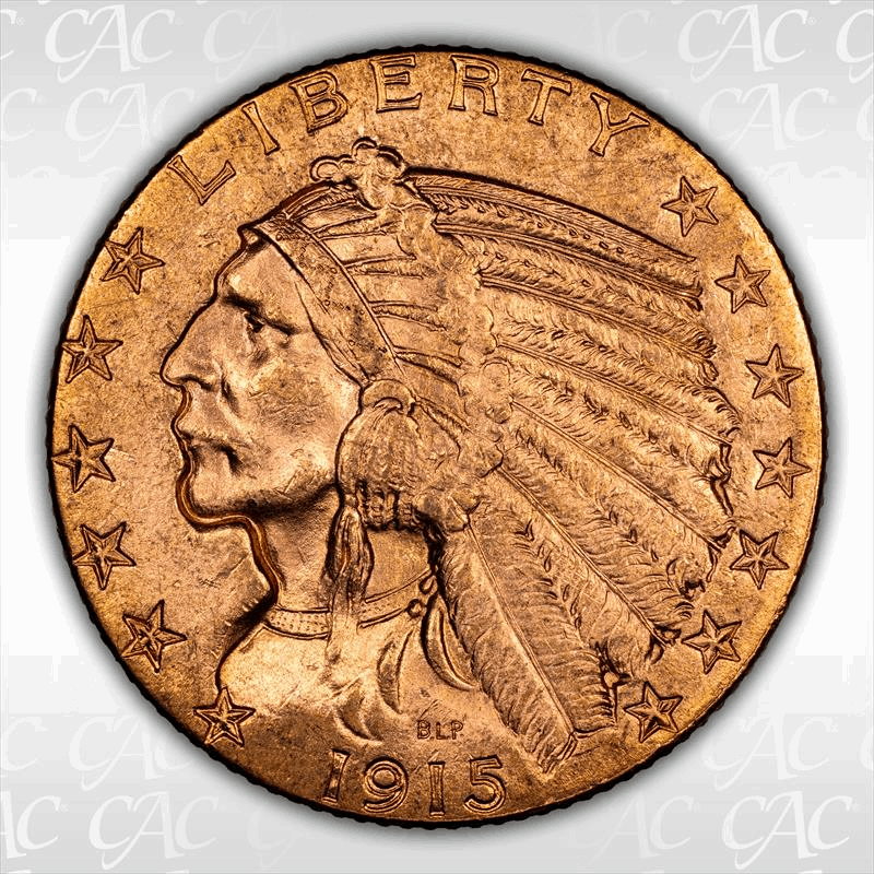 1915 $5 CACG MS 63
