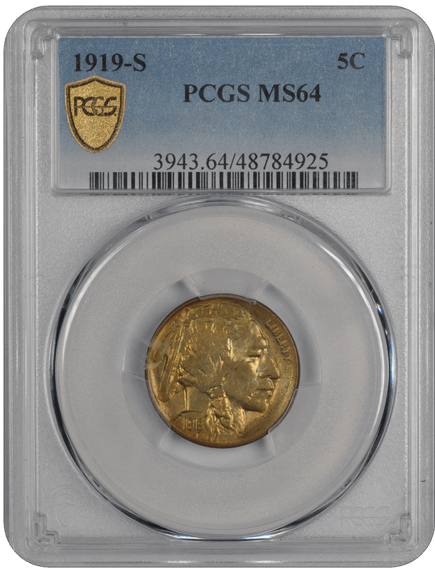 1919-S Buffalo PCGS MS 64