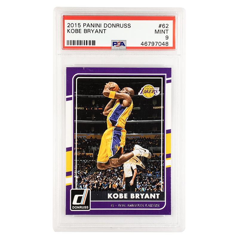 2015 Panini Donruss Kobe Bryant #62 PSA Mint 9 Cert #46797048