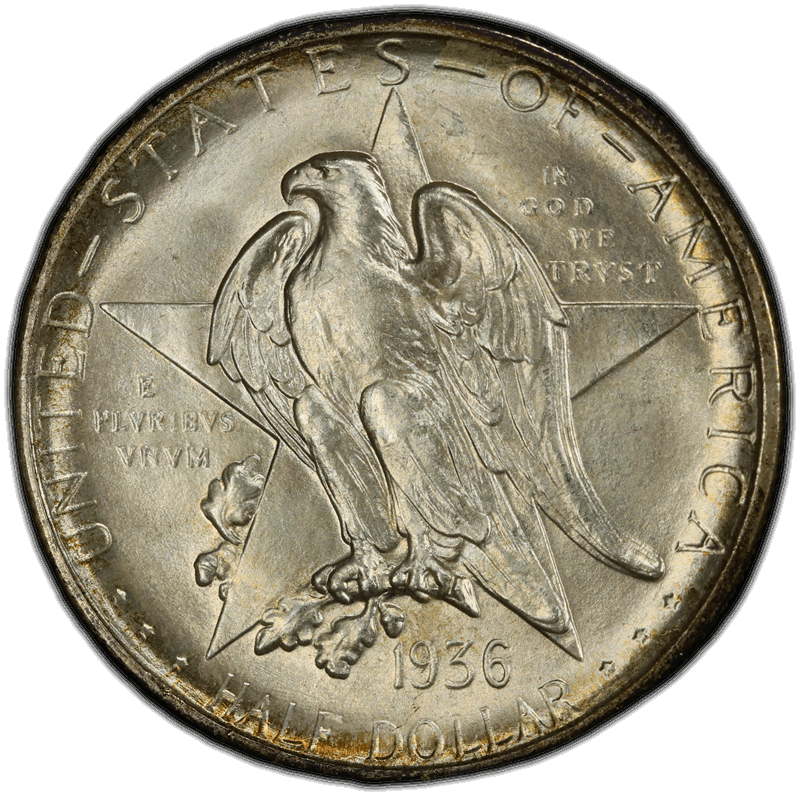 1936-S Texas 50C PCGS MS 67 CAC