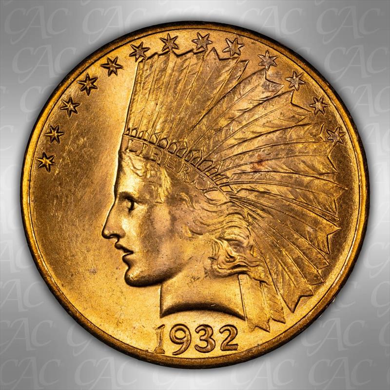 1932 $10 CACG MS 65