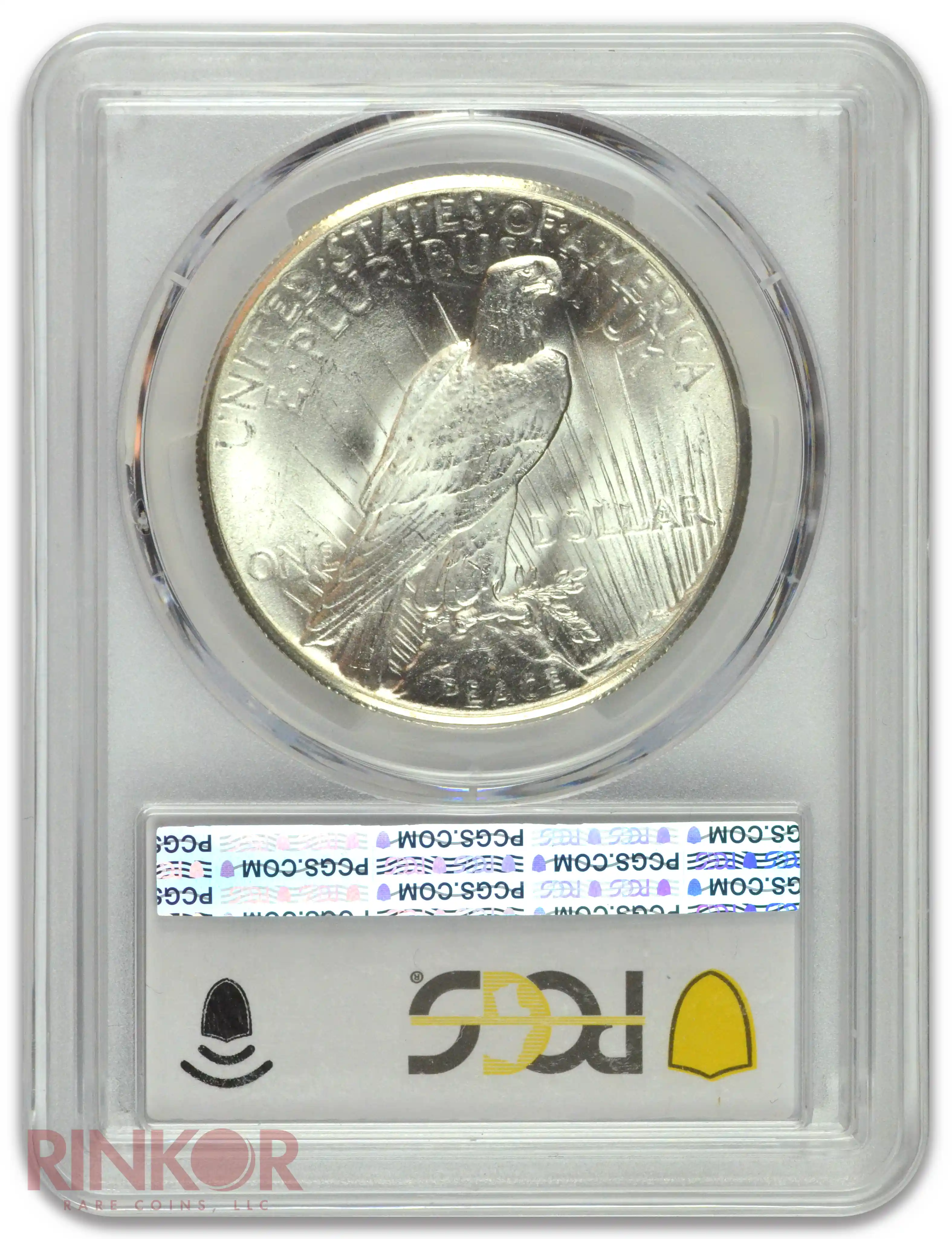 1926 $1 Peace Dollar PCGS Reverse