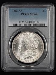 1887 O $1 PCGS MS64 64