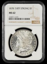 1878 7/8TF Strong $1 NGC MS62
