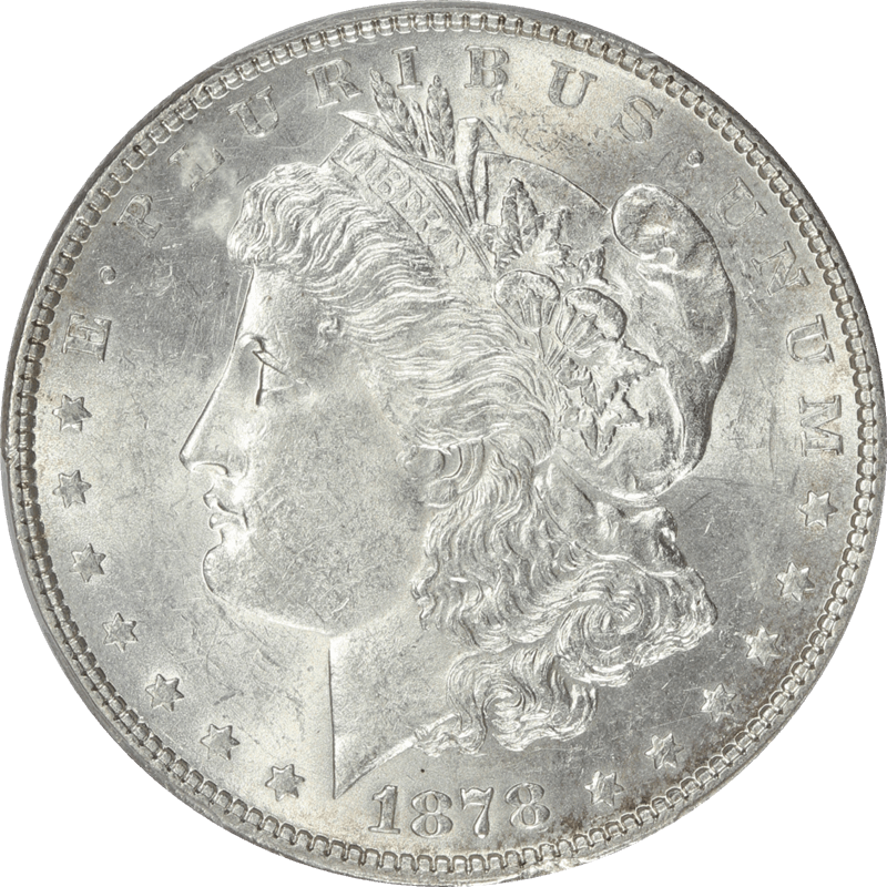 1878 7TF $1 Reverse of 1878 PCGS AU 58 