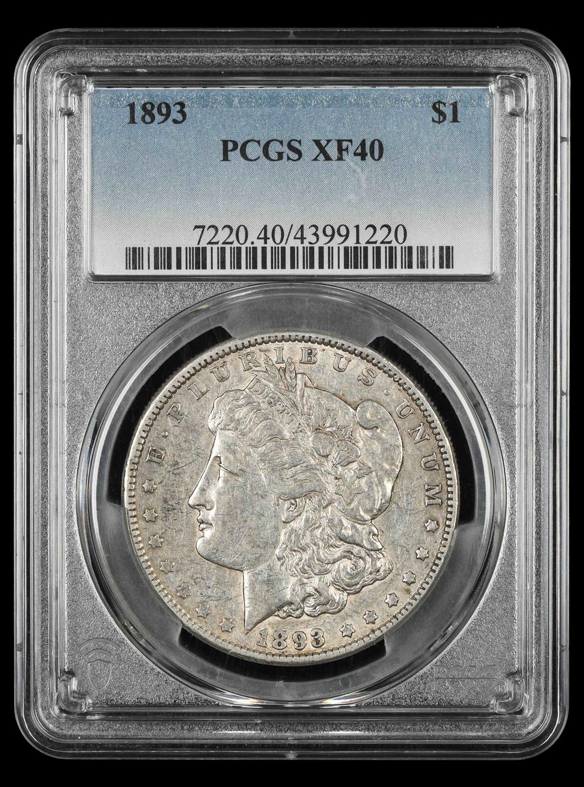 1893 $1 PCGS XF-40