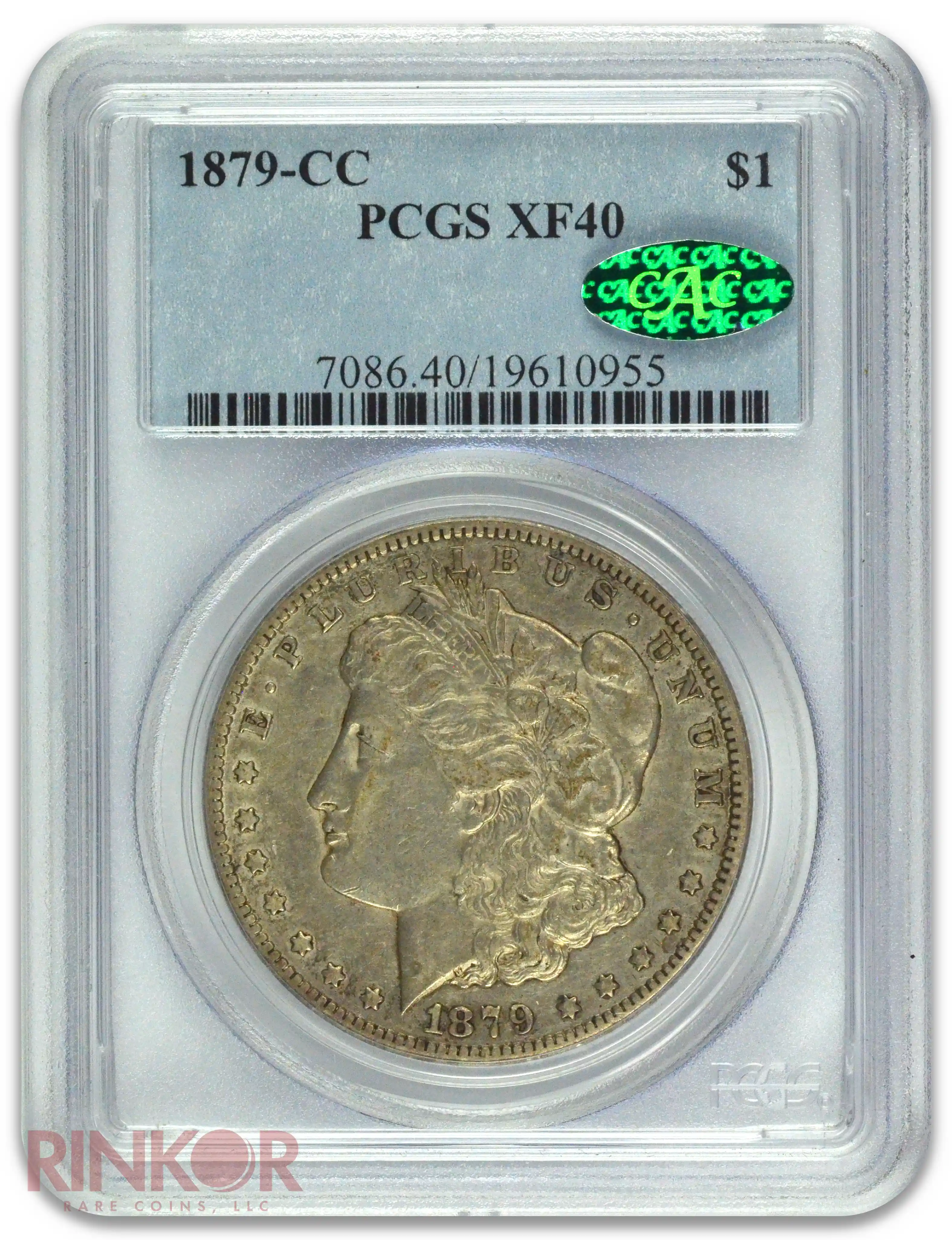 1879-CC $1 Morgan Dollar PCGS XF-40 CAC