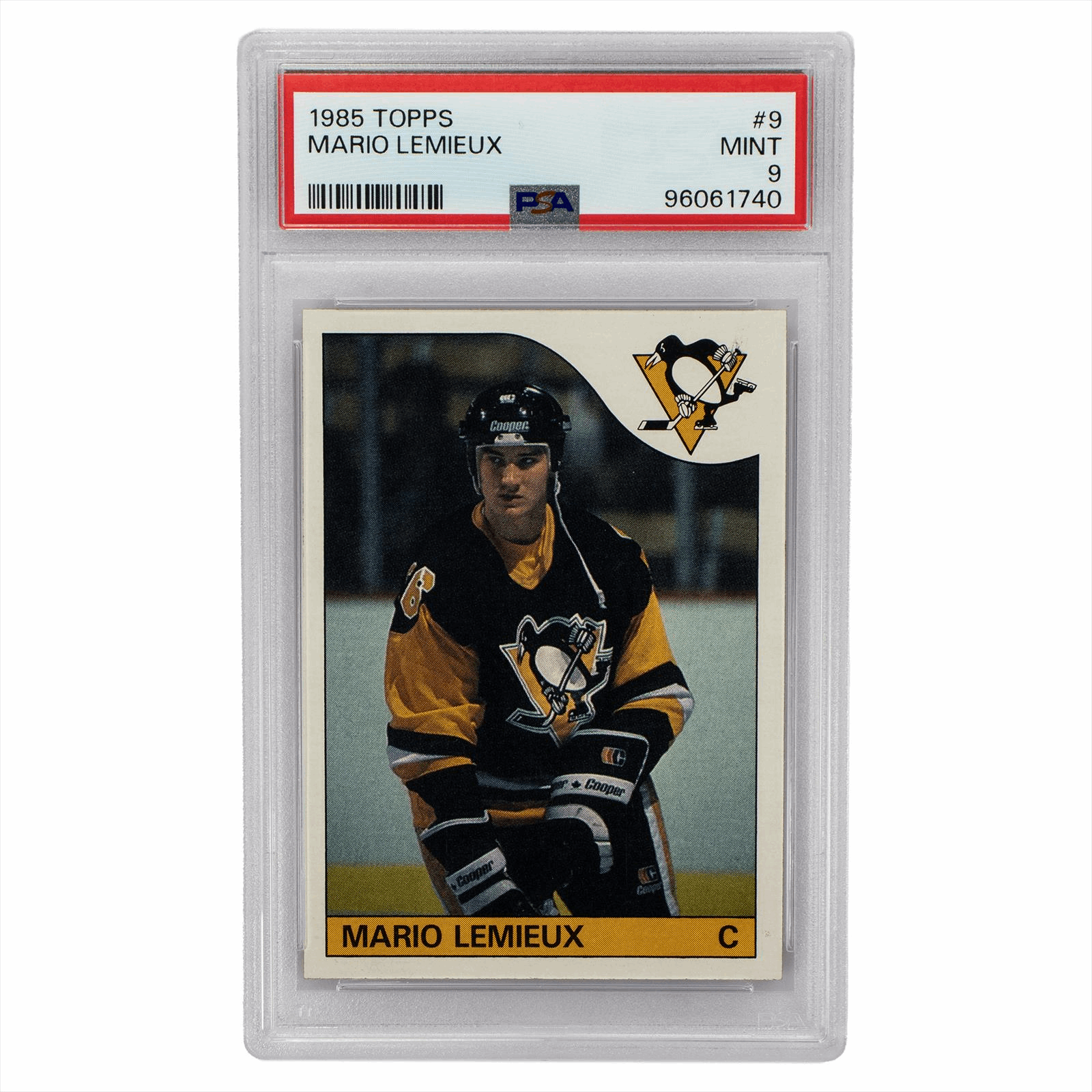 1985 TOPPS MARIO LEMIEUX #9 MINT #96061740 