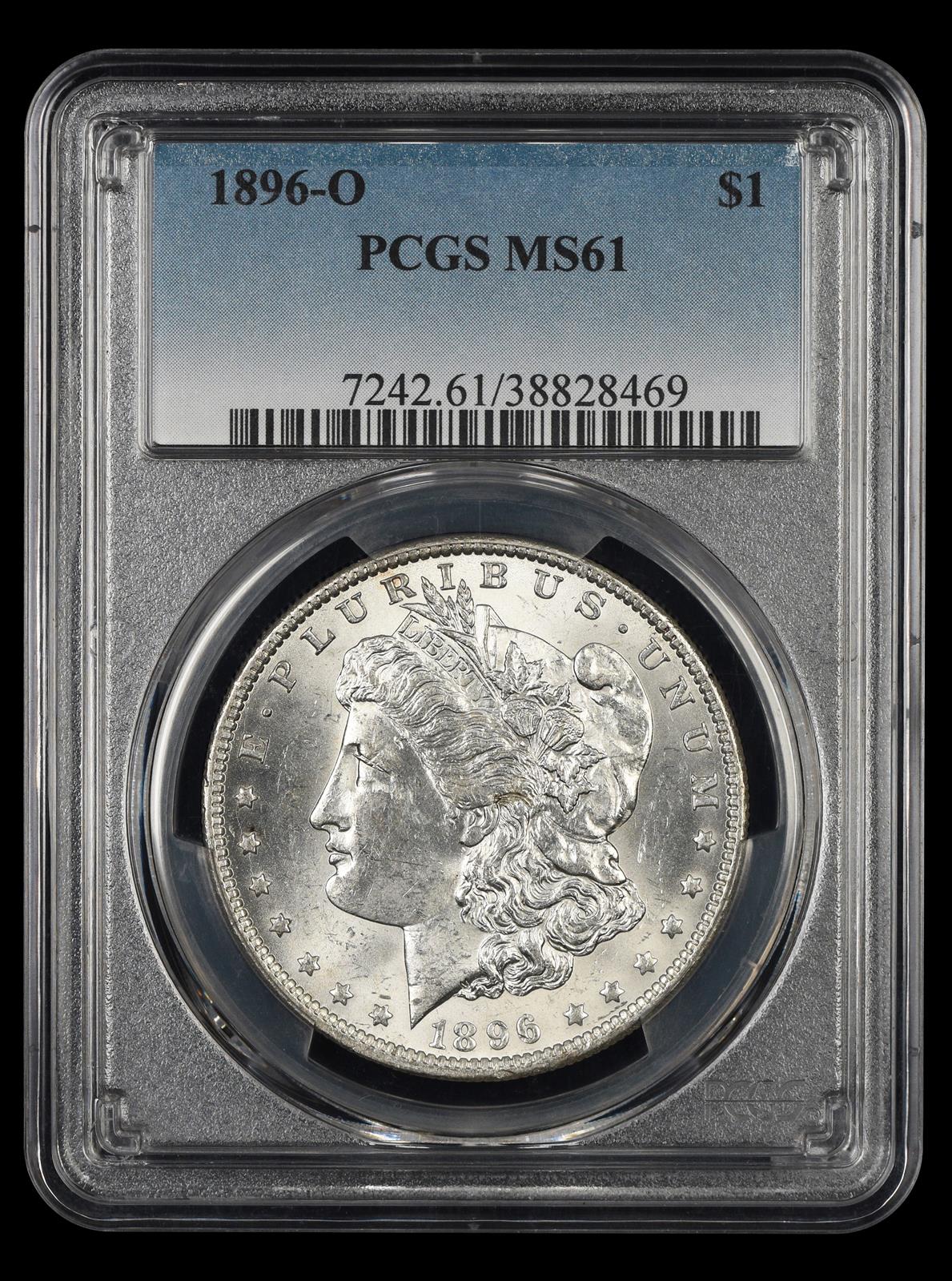 1896 O $1 PCGS  MS61
