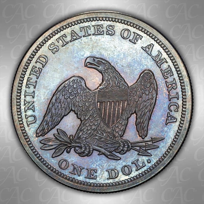 1855 $1 CACG PF65 