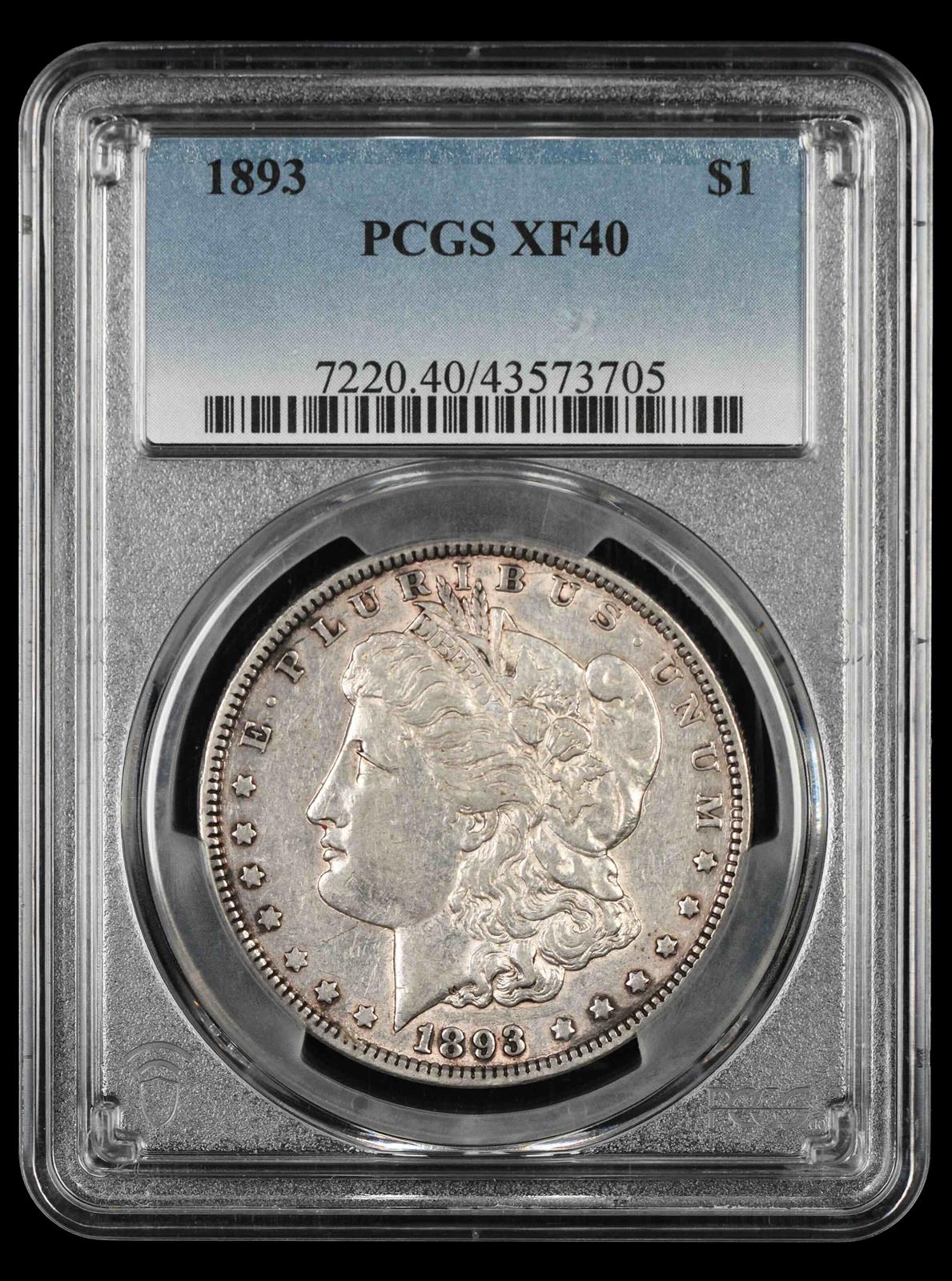 1893 $1 PCGS XF-40