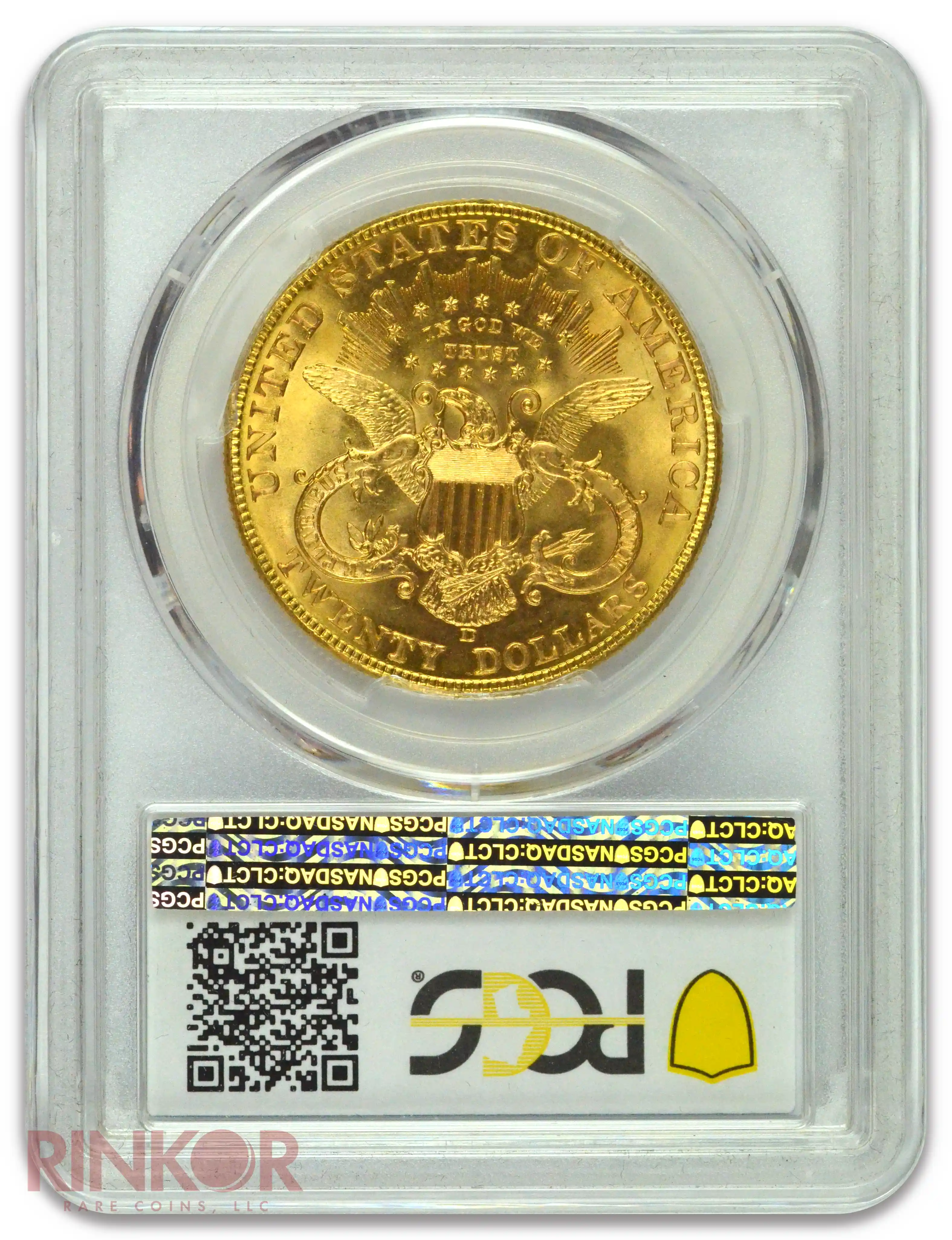 1907-D $20 Liberty Head PCGS MS 64 CAC