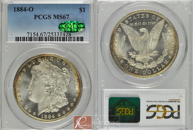 1884-O $1 PCGS MS 67 CAC