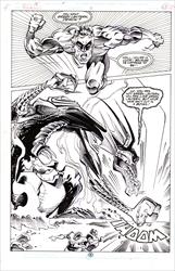 Green Lantern #37, Page 18 Artist:  Mark Badger (Penciller) ,  Romeo Tanghal (Inker) Media Type: Pen and Ink Art Type: Interior Page 