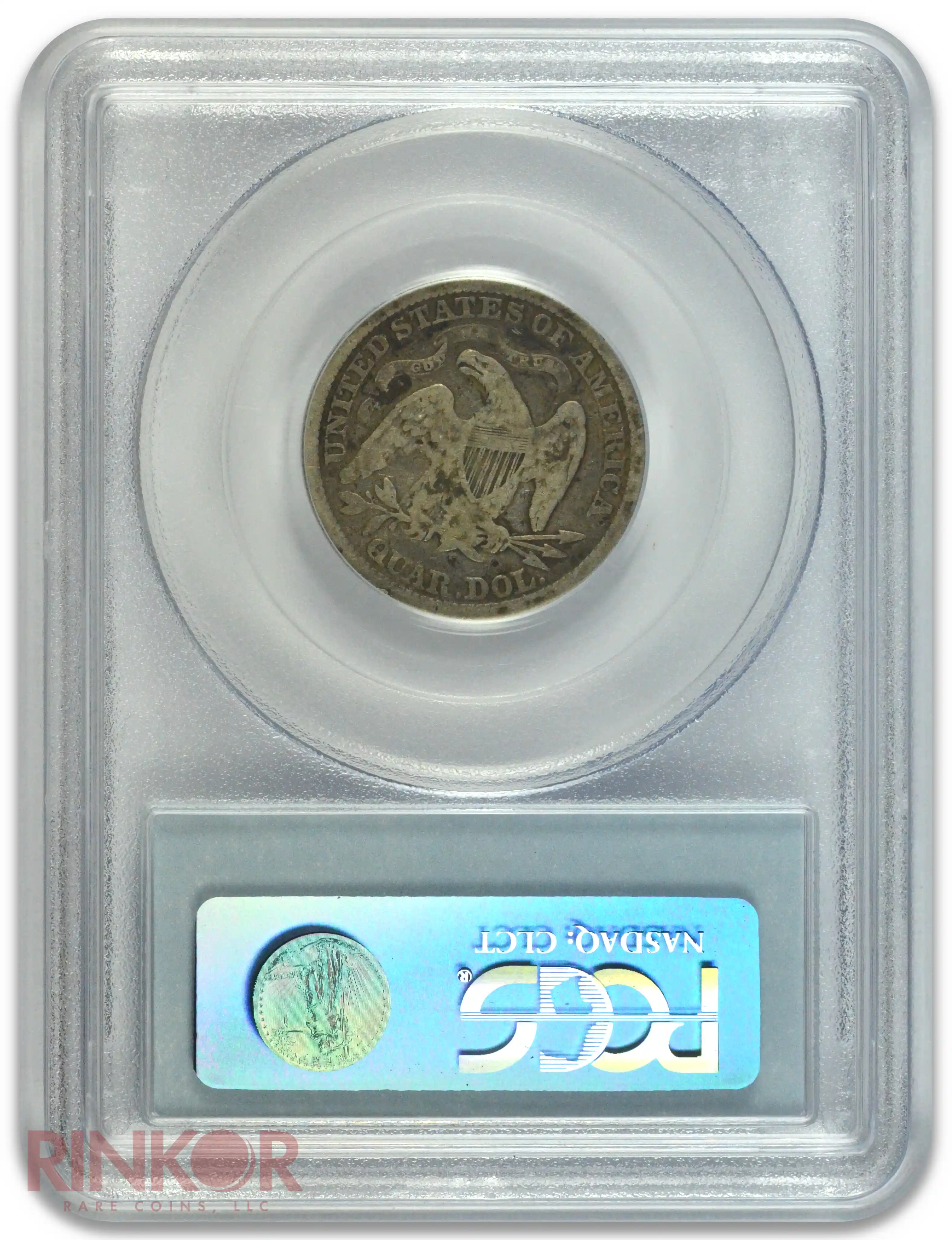 1873 Seated Liberty Quarter PCGS VG-10